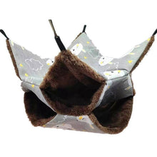 Load image into Gallery viewer, Large Warm Hamster Hanging House Small Animals Squirrel Cotton Hammock Beds Nesters Double Layer Rat Squirrel Hanging Bed Cage